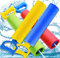 Miotlsy Wasserpistole Spielzeug Kinder Set 4 Stück Pool Wasserspritzpistolen Sommer Wassersport, Garten und Strand Wasserpistolen für Kinder Rasen Wasserrutschen(Vier Farben)