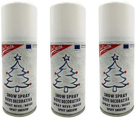 VIRSUS Bomboletta Spray di Neve Artificiale Bianca 7352, capacità da 150 ml, Neve Finta a spruzzo Decorativa per Albero di Natale, Presepe, Finestre e Vetrine, per Feste ed Eventi (3)