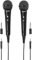 Thomson M135D Dynamisches Mikrofon, Karaoke, 2er-Pack