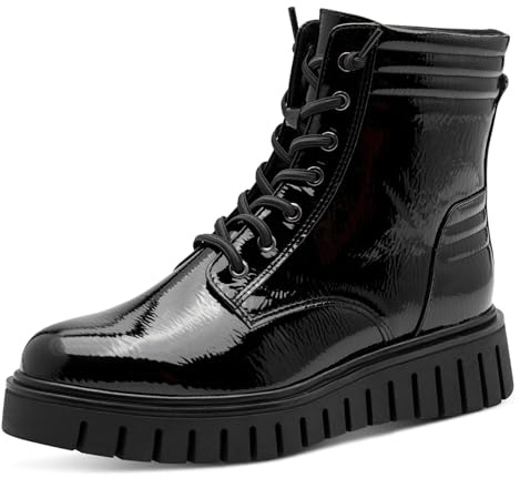 Marco Tozzi Damen 2-25215-45 Stiefelette, Black Patent, 37 EU