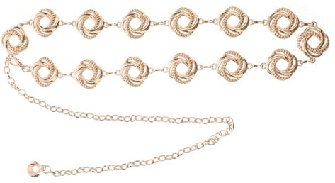 CALLARON Gürtelkette Für Damen Kleid Taillengürtel Farbecht Passend Für Sommer Frühling Und Herbst