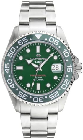 Lorenz Tako 030254NN Orologio da uomo automatico in acciaio inossidabile sub 100 metri