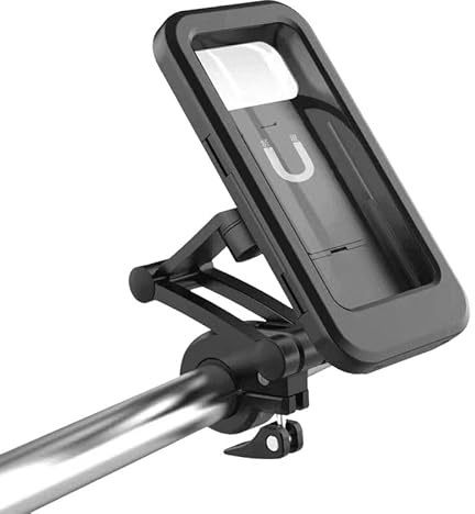 bergxperten MagniRide – Support Téléphone Étanche 360° Support Universel - Téléphone pour Vélo, Moto et Trotinette Electrique, Rotation 360°, Etanche avec Ecran Tactile