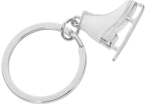 TOYZFRIENDY Llavero De Patines De Hielo Metálico Doble Cara Colgante Para Bolso Y Llaves Accesorio Ideal Para Amantes Del Patinaje Y Regalo De Invierno Para Mujeres 1 Unidad
