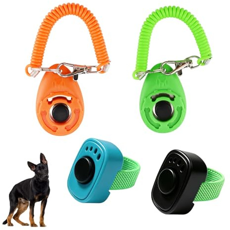 OneNine 4 mini clicker, allenatore per animali domestici, daumentatore, generatore di suoni interattivo, addestratore per cani e gatti.