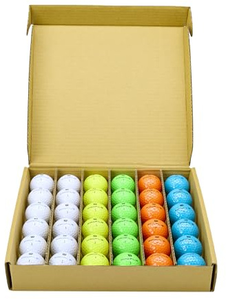 WILSON Profile Distance Balles de Golf, Pack de 36 Balles, Unisexe, Couleur : Multicolore