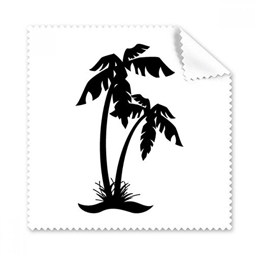 DIYthinker Coconut Tree Black Beach Silhouette glasögonputsduk rengöringsduk telefon skärm-rengöringsmedel 5 st present