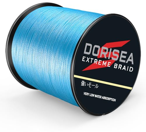 Dorisea Extreme Braid 100% Pe 1000m/1093Yards Braided Fishing Line 6-500Lb Test Fishing Wire Fishing String-Abrasion Resistant Incredible Superline