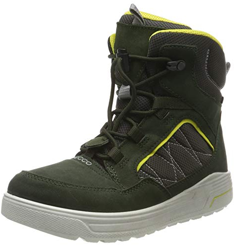 ECCO Jungen URBAN SNOWBOARDER Hohe Sneaker Mid-cut Boot, Grün (Deep Forest/Canary 51640), 29 EU