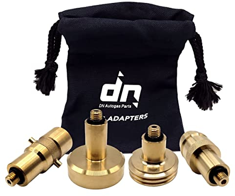 Gomet LPG GPL Autogas Tank Refill Adapter Set M10 for All Europe ACME DISH EURONOZZLE BAYONET with Bag