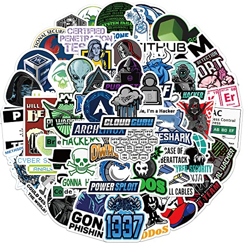 50 Stück Hacker-Verfahren Aufkleber Auto Laptop Telefon Gitarre Skateboard Motorrad Fahrrad Hacker Program Stickers Set Vinyl Wasserdicht Aesthetic Aufkleber für Jugendliche Kinder Erwachsene