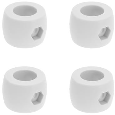 eMagTech 4 Stück Torstangen, Anschlagring, Einstellring, hohl, Positionierer, Torstange, aus Kunststoff, für Teleskopstangen von 5/8 Zoll, 15,9 mm, Zubehör für Tischfußball, 4 Stück