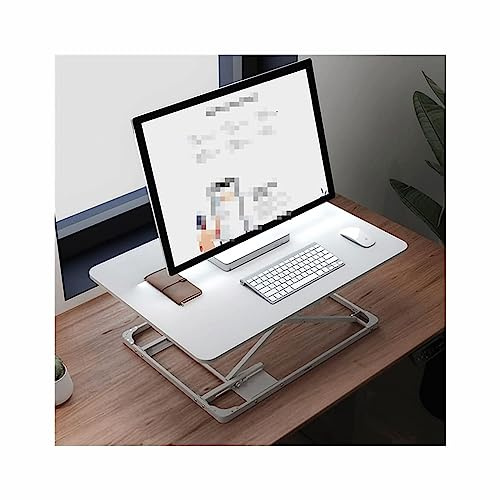 Elevador de escritorio de altura ajustable, estación de trabajo portátil para oficina en casa, convertidor de escritorio para laptop totalmente montado, solución ergonómica para sentarse y pararse