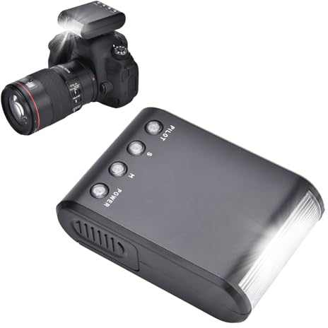 Yunir Mini Luz de Flash para Cámara, Flash Esclavo Portátil con Montaje en Zapata para Cámara con Sensor de Pre-Flash Automático, Linterna Esclava de Flash óptico Universal para