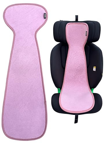 HECKBO Sommar sittdyna barn – Andningsbar antisvett dyna 3D – för bilbarnstol & barnvagn grupp 2/3 – Rosa
