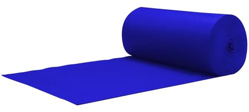 Luyckfrazy Blauer Gangläufer-Teppich, Hochzeitsteppich, 10 m 20 m, Laufsteg-Teppichmatte, Event-Teppichrolle für Partys, Geburtstage, Hochzeitsdekorationen im Freien, 2 mm dick (Size : 1.5x20m)