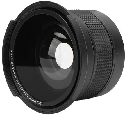 Fischaugenobjektiv, 0,35-faches Superweitwinkel-Panorama-Makro, 2-in-1 Abnehmbares Objektiv, Kompatibel mit Vollständiger Automatischer Fokussierung und Vollständigem Infrarot,