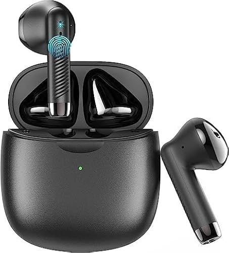 SPORTS EARBUDS Écouteurs sans Fil,Bluetooth sans Fil,Temps de Lecture de Cycle 30h TWS Casque avec boîtier de Charge et Microphone, oreillette Bluetooth (Gris)