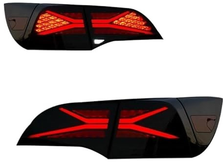 YMYYQW Antinebbia posteriore Fanale Posteriore Modificato Per Modello 3 Per Modello Y LED Streamer Sterzo Freno Di Marcia Retromarcia Gruppo Luci Posteriori