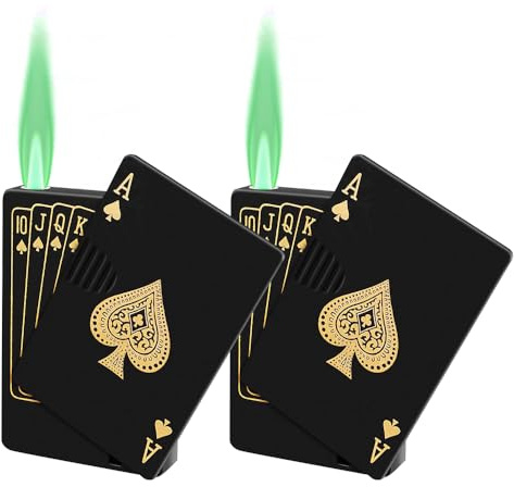 SGZIOO 2 Stücke Sturmfeuerzeug, Sturmfeuerzeug Jetflamme, Jet Torch Feuerzeug, Nachfüllbar Butan Kraftstoff(Nicht Enthalten), feuerzeug Jetflame, Jet feuerzeug für Camping, Gril, Küchel,