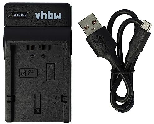 vhbw USB Ladegerät kompatibel mit Leica D-Lux Kamera/Akku - Ladeschale, Ladeanzeige, 4,2 V