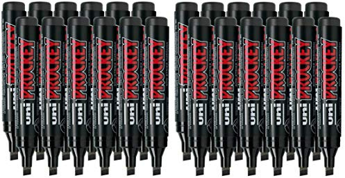 Blister markör uni PROCKEY, 3–6 mm kil (24-pack svart)