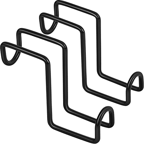 2 Stück 10,2 cm Haken über Schiene Zaumzeug Haken Schwerlast Pferd Wassereimer Kleiderbügel Metall Stall Haken für Pferde Robustes Pferd Halfter Rack für Angeln Sattel Zaun Türhalter