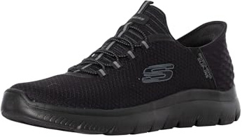 Skechers Homme Summits High Range Slip-In ENTRAINEUSE, Black Mesh/Trim, 44 EU Large