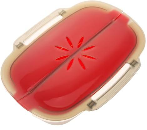 COLLBATH Dampfgarer Für Mikrowelle Material Gemüsedämpfer Fischdämpfer Mit Auslaufsperre Und Entlüftungsöffnung Für Dampfableitung Und Wärmeableitung Praktisch Für Haushalt