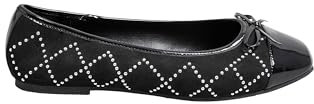 Yours - Diamante Ballerina Pumps in Extra Wide Eee Fit - Women's Black