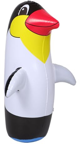 BESTonZON Giocattolo Gonfiabile Pinguino a Forma di Cartone Animato in PVC Leggero e Resistente per Bambini, Decorazione Divertente per Interni ed Esterni Colore Casuale