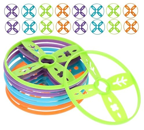 Vaguelly Flying Disc Refill Set 24 Pieces Compatible with Most Handheld and Foot-Powered Flying Disc Toys Outdoor Sports Accessories for Kids Outdoor Games