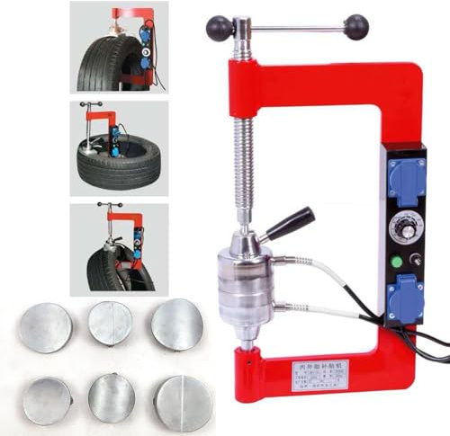 TSX TOOL Kit Riparazione Pneumatici con Vulcanizzatore Automatico a Temperatura Costante 220V 2x500W per Officine Auto