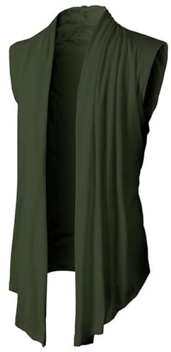 Munweiyu Camiseta sin mangas para hombre, chaqueta de punto sin mangas, de verano, ligera, transpirable, blusa monocolor, corte ajustado, cárdigan de punto fino, camiseta de tirantes vintage, chaleco