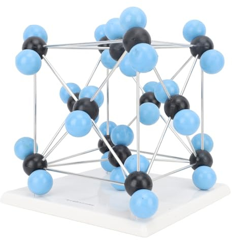 BAFOVY Kemi Molecular Model Kit Plast Kristall Struktur Model Kit med 28 Syre 14 Kol 60 Metallstavar för CO2 Klassrumsundervisning Eleven Kemi Lärande
