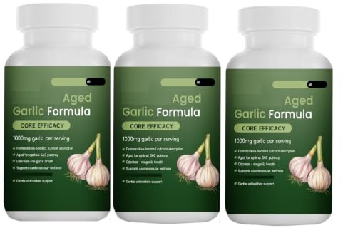 Åldrad vitlöksextrakt|Immunstöd| | Luktfri formel|Stöder en aktiv livsstil|Lätt att använda|60 Count
