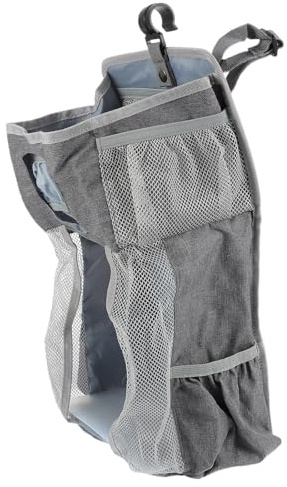 Veemoon Pochette à Couches Suspendue Polyester Organisateur de Chambre D'garçon et Filles Suspendu Compartiment Spacieux, Accès Facile Rangement de Chambre de Bébé pour Berceau