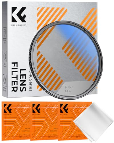 K&F CONCEPT 39 mm polariserande filter CPL-filter med rengöringsduk