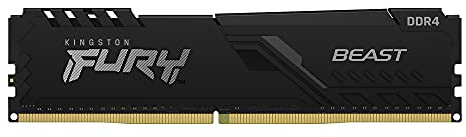 Kingston FURY Beast 16GB 3200MHz DDR4 CL16 Memoria Gaming Kit per Computer Fissi Modulo Singolo KF432C16BB1/16