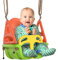 Outsunny 3-in-1 Babyschaukel, Kinderschaukel mit verstellbarem Seil, 120-180 cm höhenverstellbar, Kleinkindschaukel, Schaukelsitz für Kinder ab 9 Monaten, bis 70 kg, Indoor, Outdoor, Grün