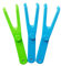 Supporto per Filo Interdentale Titolare di Ricambio Riutilizzabile, Forcella Filo Interdentale per la Pulizia di Denti, Portatile, per Dente PuliziaInterdentale, 2 Blu, 1 Verde, 3 Pezzi