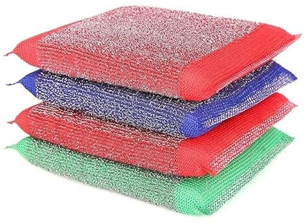 Pots Cleaning Scourer Reusable Pans Steel Wool Sponge Rub Washable Scrubber Kitchen Accessories Domestic Utilities for Washing