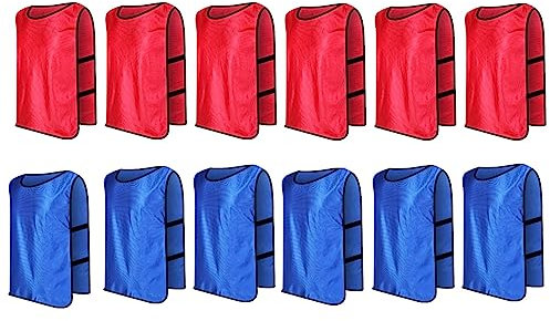 liovitor Dodgeball-Spielwesten, Fußball-Trainingstrikots für Erwachsene, für drinnen und draußen, Spielplatz, Größe XL, 12 Stück