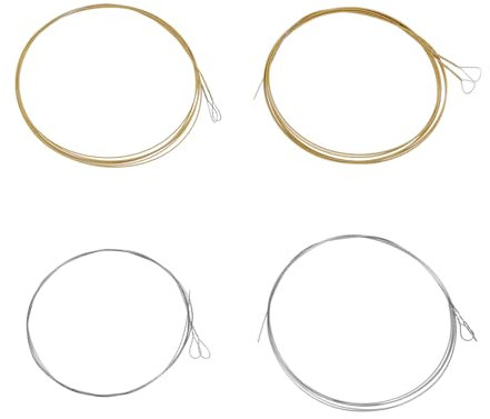 SG Store 2 Sets Mandolinensaiten (.010-.034) mit Ringenden M101 Seillänge 29,5 Zoll Edelstahl plattiert Bronze Silber und Gold