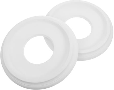 DOITOOL Medallones de Techo Redondos para Luminarias 25 Cm Pu Resistente Base Estable para Ventiladores E Iluminación Interior 2 Piezas Decoración Hogar Oficina