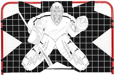Bersaglio da portiere da hockey, bersaglio da portiere della rete da hockey, tutore di pratica di precisione del tiratore, attrezzatura di allenamento di hockey per la pratica del baseball e del