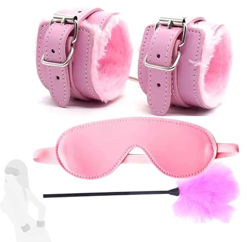 Lot de 3 accessoires de jeu de fête en peluche rose, doux et oniriques