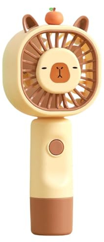 Genérico Kapybara Mini ventilador - Ventilador de mano portátil de 145 g, de función de carga USB, lindo dispositivo de enfriamiento Fidget para al aire libre, viajes por carretera, uso diar