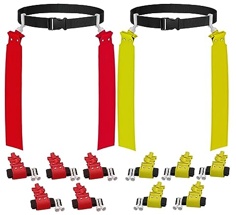10 Man Flag Football Set Rubber Connectors & eBook