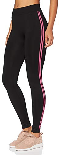 Golden Lady Leggings Play Leggings Sportivi, Donna, Multicolore (Nero/Fucsia Brillante K92A), 42 (Taglia Produttore:S/M)
